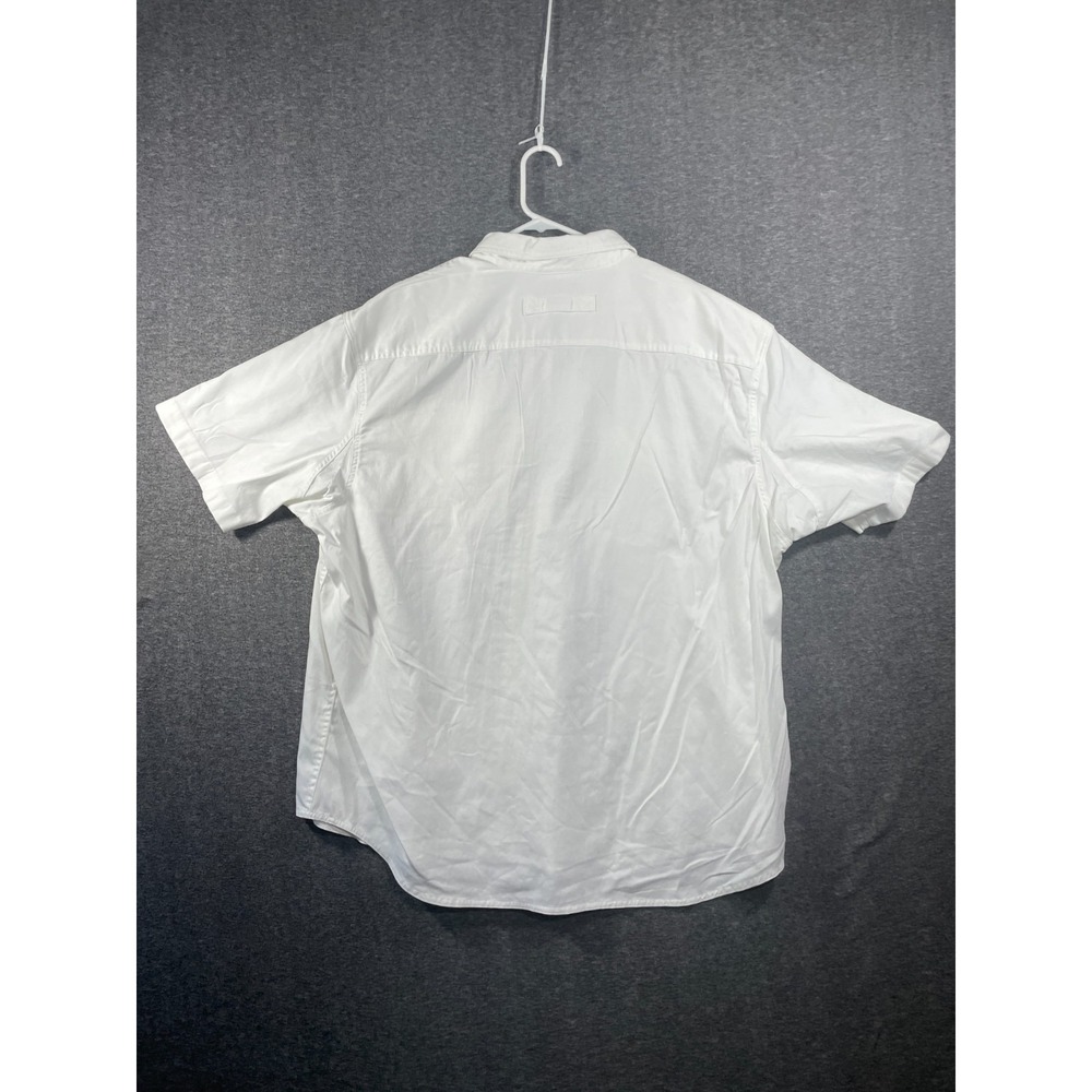 Duluth Trading Shirt Mens 2XL Everyday Short Sleeve Work Shirt White Gussets - Picture 7 of 10